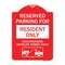 Signmission Parking Lot Reserved Parking for Residents Only Unauthorized Vehicles Towed Away Wit, RW-1824-23417 A-DES-RW-1824-23417 - alternate 1